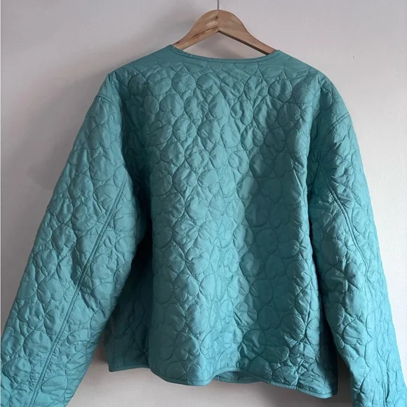 J. Crew Seafoam Quilted Puffer Jacket - Picture 3 of 7
